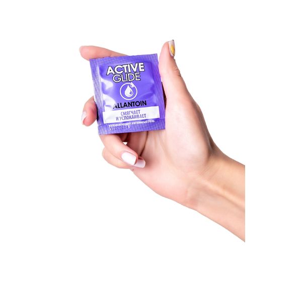 Увлажняющий интимный гель ACTIVE GLIDE ALLANTOIN (3 гр, 20 шт) #5