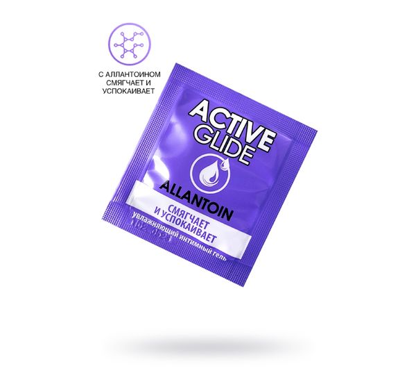 Увлажняющий интимный гель ACTIVE GLIDE ALLANTOIN (3 гр, 20 шт)