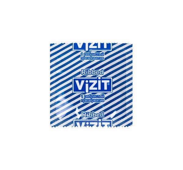 Презервативы Vizit, ребристые, латекс (18 см, 5,2 см, 3 шт) #3