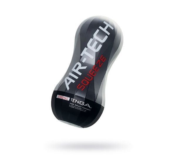 Мастурбатор TENGA Air-Tech Squeeze Strong, TPE, белый (17 см)