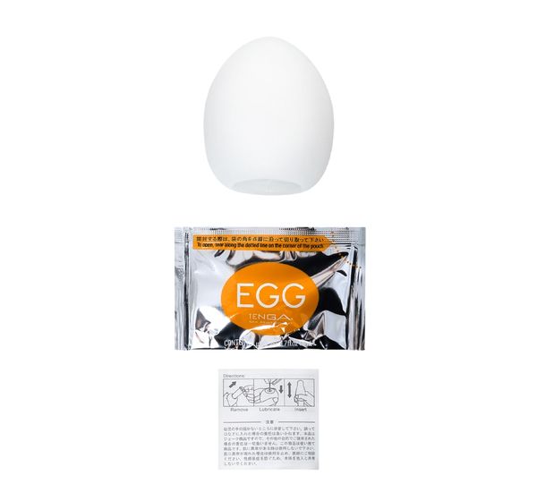 Мастурбатор TENGA Egg Shiny Pride Edition, TPE, белый (6,1 см) #6