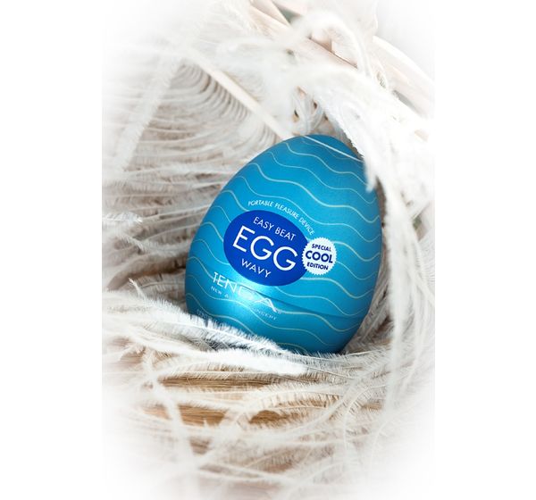 Мастурбатор TENGA Egg Cool, TPE, Синий (7 см) #13