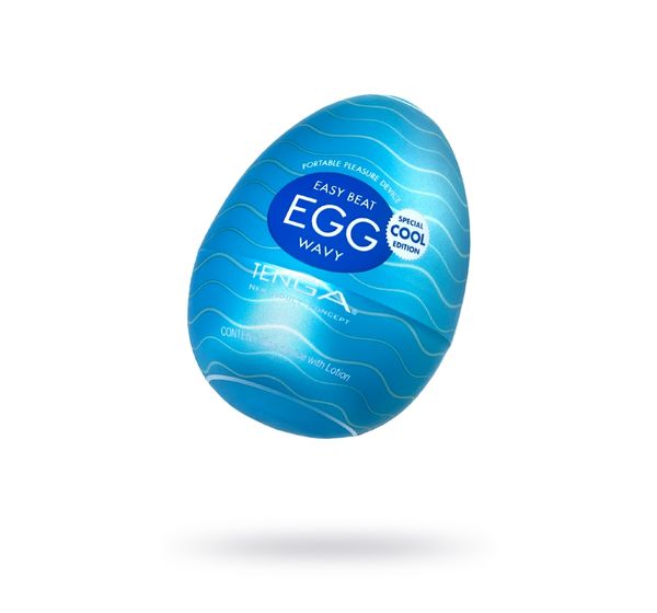 Мастурбатор TENGA Egg Cool, TPE, Синий (7 см)