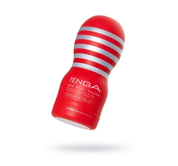 Мастурбатор TENGA Original Vacuum Cup, TPE, белый (18 см)