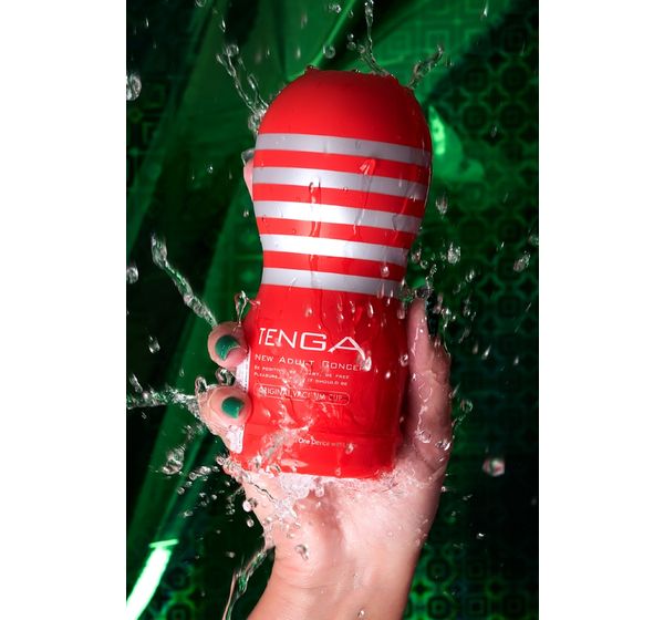 Мастурбатор TENGA Original Vacuum Cup, TPE, белый (18 см) #9