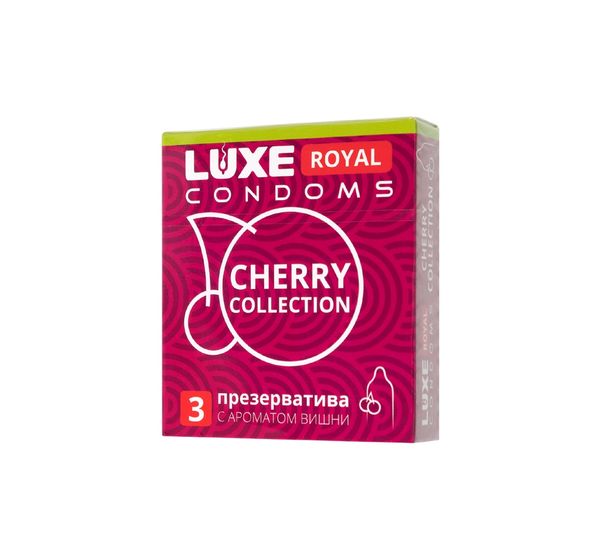 Презервативы Luxe, royal, cherry collection (18 см, 5,2 см, 3 шт) #1