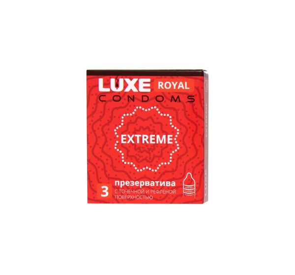 Презервативы Luxe, royal, extreme (18 см, 5,2 см, 3 шт) #1