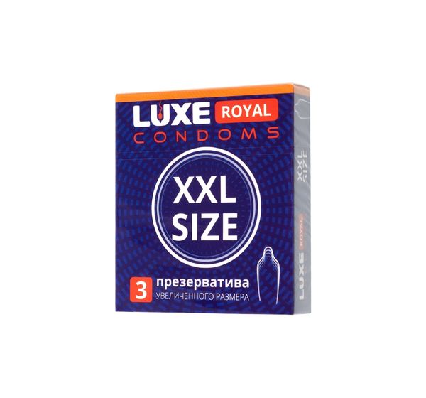 Презервативы Luxe, royal (XXL) size (18 см, 5,2 см, 3 шт) #1