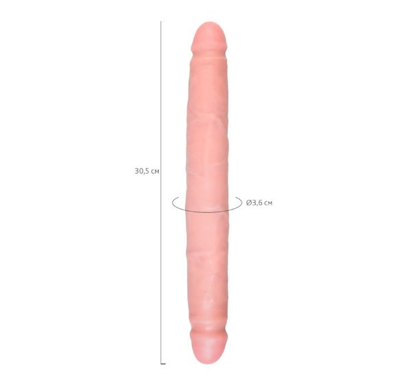 Фаллоимитатор Pipedream, King Cock 12" Slim Double Dildo - Flesh #6