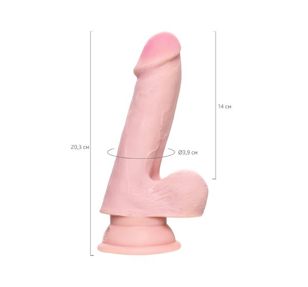 Фаллоимитатор Pipedream, King Cock 6.5" Triple Density Cock with balls - Flesh, телесный #9