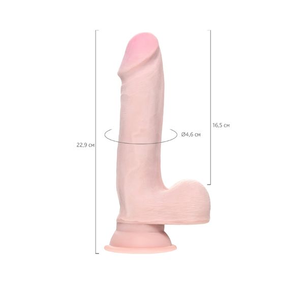 Фаллоимитатор Pipedream, King Cock 7.5" Triple Density Cock with balls - Flesh, телесный #11