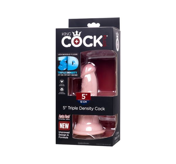 Фаллоимитатор Pipedream, King Cock Plus 5" Triple Density Cock - Flesh, телесный #8