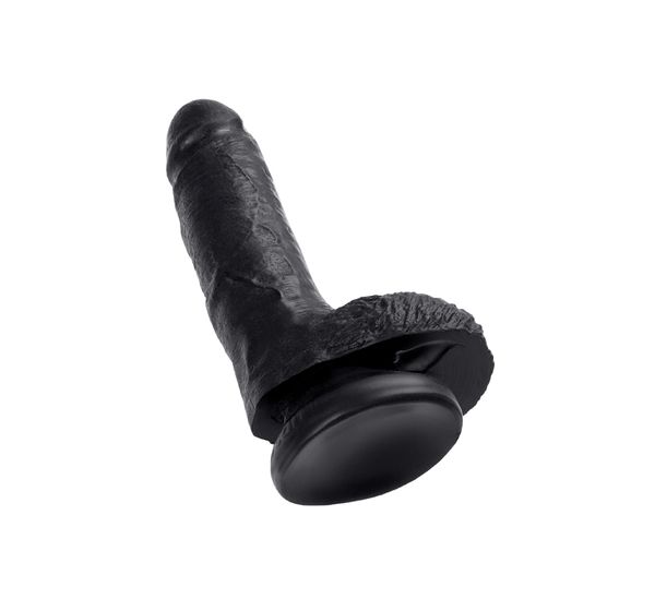 Фаллоимитатор Pipedream, King Cock 7" Cock with Balls - Black #5