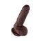 Фаллоимитатор Pipedream, King Cock 7" Cock with Balls - Brown, коричневый #4