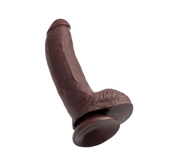 Фаллоимитатор Pipedream, King Cock 9" Cock with balls -Brown, коричневый #5