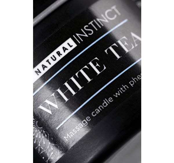 Массажная свеча ароматическая с феромонами Natural Instinct, WHITE TEA (70 ml) #9